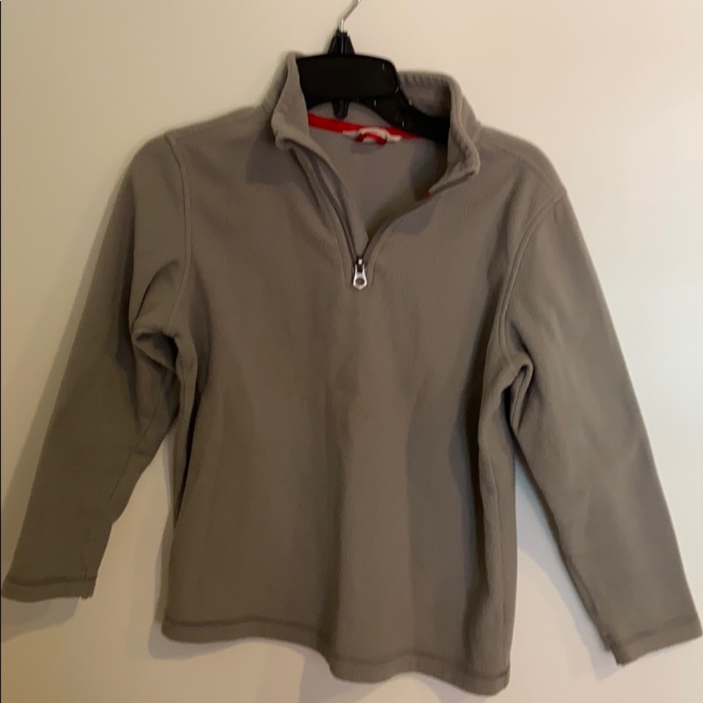 Kids Lands End zip neck fleece size 8